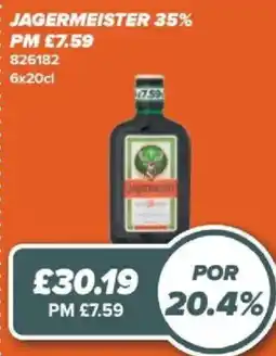 Bestway Jagermeister offer