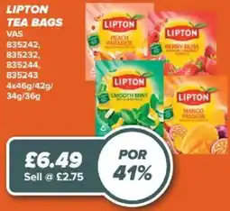 Bestway Lipton tea bags offer