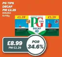 Bestway Pg tips decaf offer