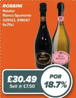 Bestway Rossini rosato bianco spumante offer