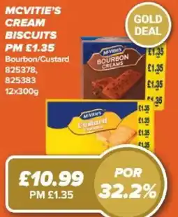 Bestway McVitie's cream biscuits offer