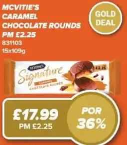 Bestway McVitie's caramel chocolate rounds offer