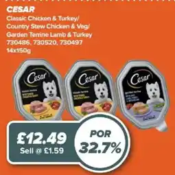 Bestway Cesar classic chicken & turkey offer