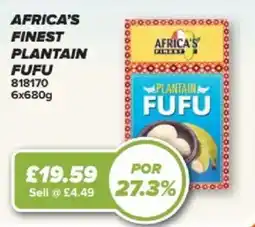Bestway Africa's finest plantain fufu offer