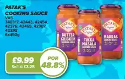 Bestway Patak's cooking sauce offer