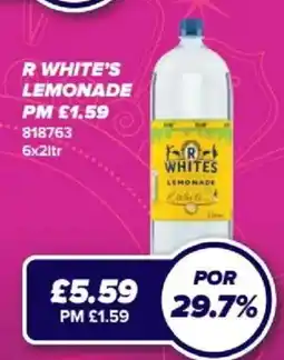 Bestway R Whites lemonade offer