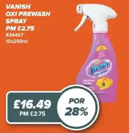 Bestway Vanish oxi prewash spray offer