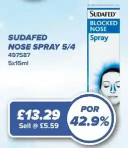 Bestway Sudafed nose spray offer