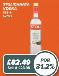 Bestway Stolichnaya vodka offer