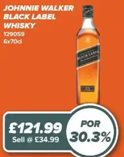 Bestway Johnnie Walker black label whisky offer
