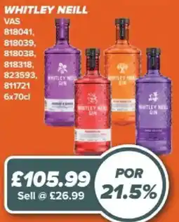 Bestway Whitley Neill Gin offer