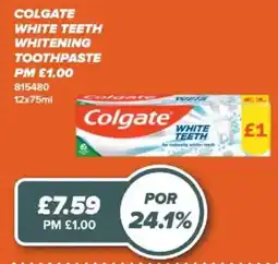 Bestway Colgate white teeth whitening toothpaste offer