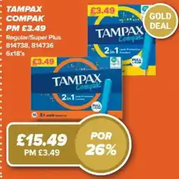 Bestway Tampax compak offer