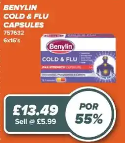 Bestway Benylin cold & flu capsules offer