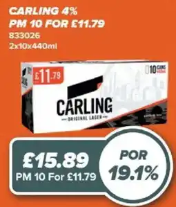 Bestway Carling original lager offer