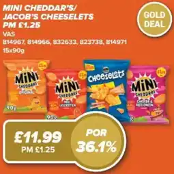 Bestway Mini Cheddars/ Jacob's Cheeselots offer