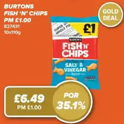 Bestway Burtons fish 'n' chips offer