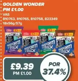 Bestway Golden wonder transform & snack offer