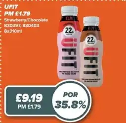 Bestway Ufit protein milkshake offer