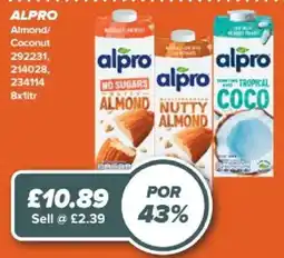 Bestway Alpro almond coconut offer