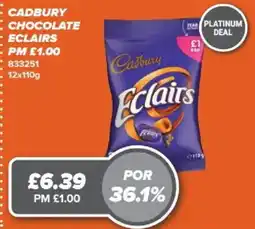 Bestway Cadbury chocolate eclairs offer