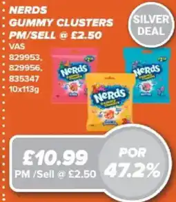 Bestway Nerds gummy clusters offer