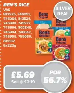 Bestway Ben's rice offer
