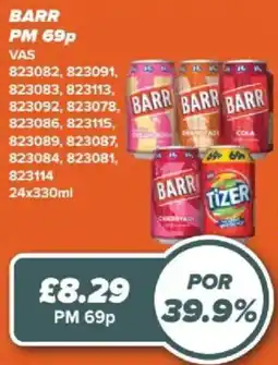 Bestway Barr soft drinks offer