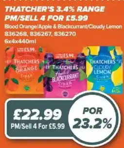 Bestway Thatchers cider offer