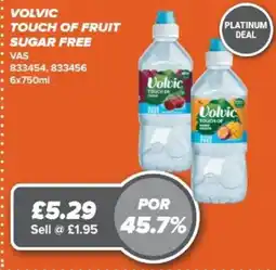Bestway Volvic touch of fruit sugar free offer