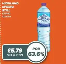 Bestway Highland spring still offer