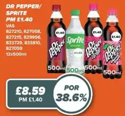 Bestway Dr Pepper/ Sprite offer