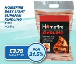 Bestway Homefire easy light supapak kindling offer