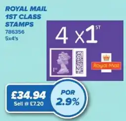 Bestway Royal Mail 1st Class Stamps offer