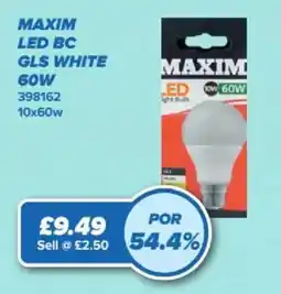 Bestway Maxim led bc gls white offer