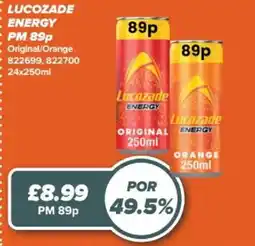 Bestway Lucozade energy offer