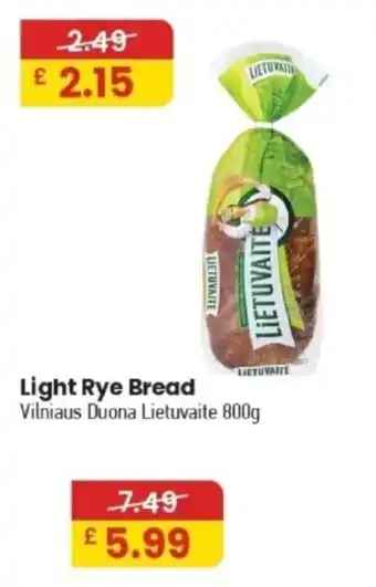 Light Rye Bread