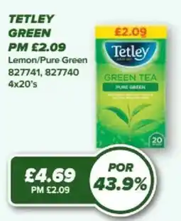 Bestway Tetley green tea offer