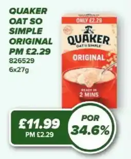 Bestway Quaker oat so simple original offer