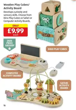 Aldi Wooden Play Cubes/ offer
