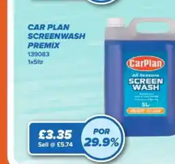 Bestway Car plan screenwash premix offer