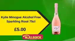 Asda Kylie Minogue alcohol free sparkling rosé offer