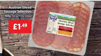 Lidl Austrian Sliced Sausage Selection offer
