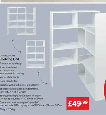 Lidl Livarno Home Shelving Unit offer