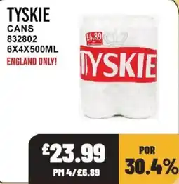 Bestway Tyskie cans offer