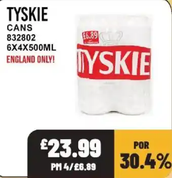 Tyskie cans