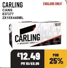 Bestway Carling original lager offer