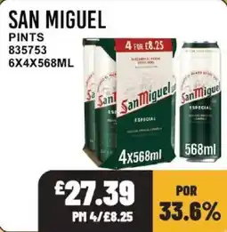 Bestway San Miguel pints offer
