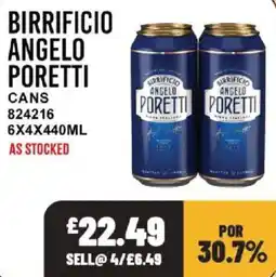 Bestway Birrificio angelo poretti cans offer
