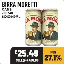 Bestway Birra Moretti cans offer